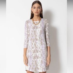 TART Collections Shannon 3/4 Sleeve Shift Shirt Dress Sz M